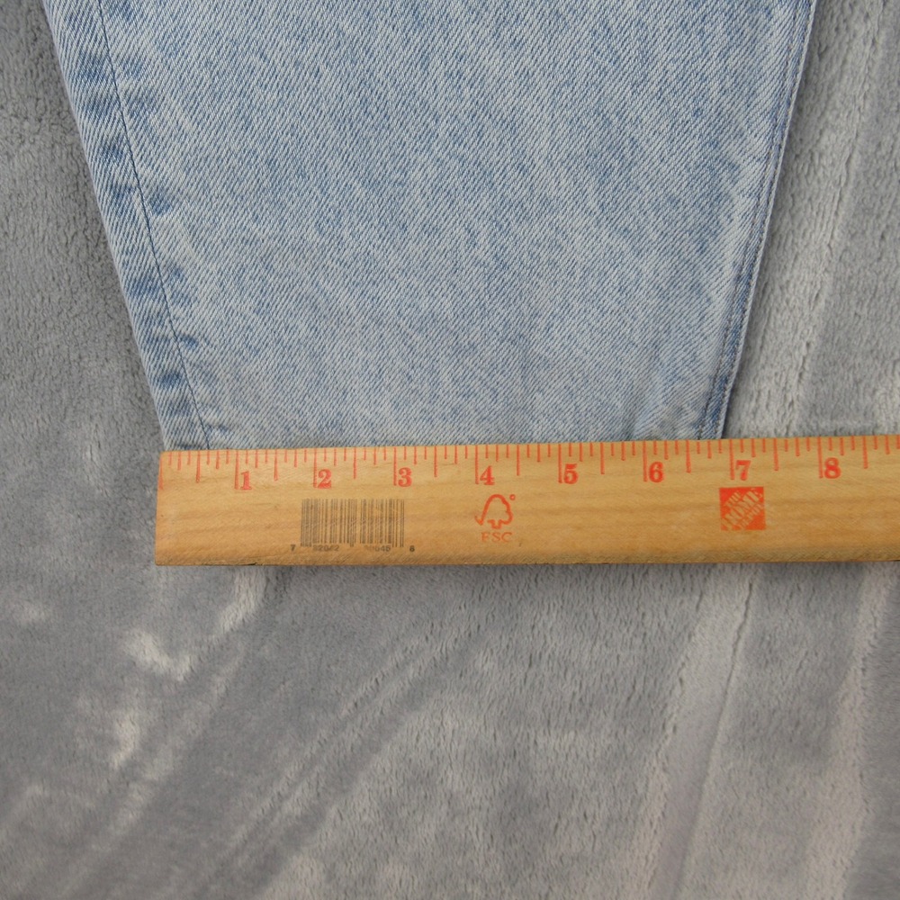 American Eagle Mom Jean Light Wash High Rise Denim Pants Womens 12 Regular - Picture 7 of 13